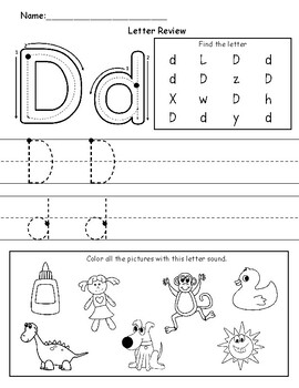 Letter Review Alphabet Worksheets, Printable Alphabet Review Activities ...