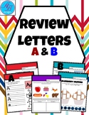Letter Review. Letters A & B. Writing Letters. Uppercase &