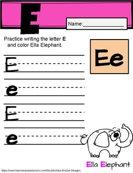 Letter Review. Letters E & F. Writing Letters. Uppercase & Lowercase ...