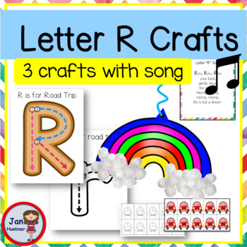 Preview of Letter Rr Crafts with Song