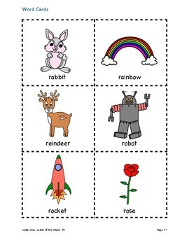 Letter Rr (R is for Robots): Letter Zoo- Preschool Curriculum by The ...
