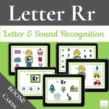 Preview of Letter Rr with Boom Cards™ | Digital 