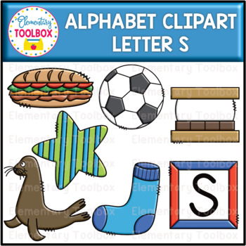 Alphabet Letter S Clip Art - Beginning Sounds