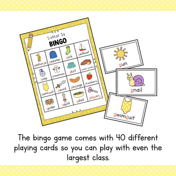 Letter S Bingo Game by Simply Schoolgirl | Teachers Pay Teachers
