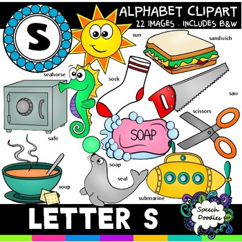 Preview of Letter S Clipart - 22 images! Personal or Commercial use