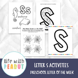 Letter S Crafts and Activities for Preschool Letter of the