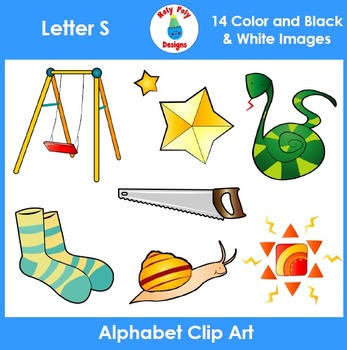 Letter S Phonics Clip Art Set by Roly Poly Designs | TpT