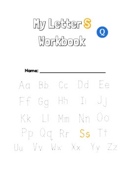 Preview of Letter S Workbook. ELA. ESL. Phonics. Spelling. Online. Flashcards. Digital.