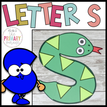 Letter S craft | Alphabet crafts | Lowercase letter craft | Snake craft