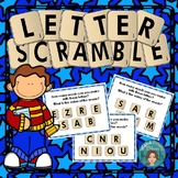 Reading Game for Literacy Centers Letter Scramble