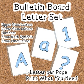 printable display bulletin letters numbers and more blue heart dot