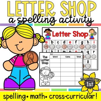 Preview of Letter Shop - Spelling / Phonics, Writing and Math Activity | Cross-Curricular