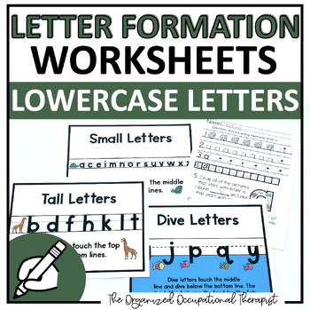 Preview of Letter Formation Practice Sheets - Lowercase Letter Handwriting Practice