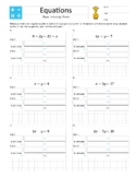 Letter Size – Solve a Slope-Intercept Equation – Gentle Homework