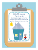 Letter Sizing and Placement Flashcards with HOUSE-mouse visuals
