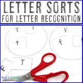 Letter Sort Worksheets | Supplement for Kindergarten Scien