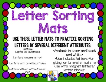 Preview of Letter Sorting Mats