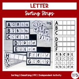 Letter Sorting Strips | Sorting Activity | Upper/Lowercase