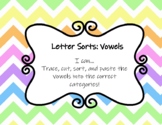Letter Sorting- Vowels