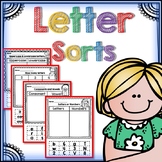 Letter Sorts for Kindergarten | Uppercase and Lowercase | 