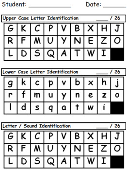 Preview of Letter & Sound Assessment