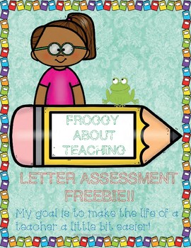 Letter - Sound Assessment Freebie by Froggy About Teaching | TpT