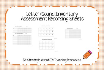 Preview of Free Letter and Sound Assessment Data