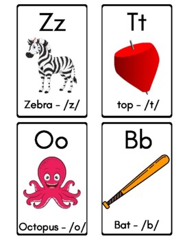 Letter Sound Cards and Alphabet Chart by Teacher Resources with Mrs Green