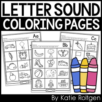 Preview of Letter Sound Coloring Pages