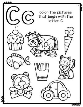 Letter Sound Coloring Pages by The Cozy Red Cottage | TPT