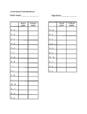 Letter-Sound Correspondence Assessment & Data Sheet