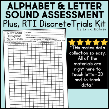 Letter Sound Discrete Trials by Erica Bohrer | TPT