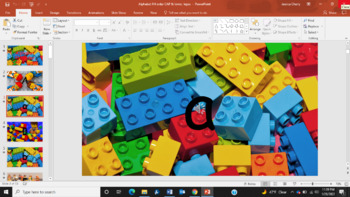 Preview of Letter Sound Fluency PowerPoint Slideshow, Legos Reading Horizons or any order