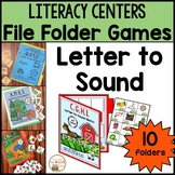Letter Sound Match File Folder Games Centers Science of Re