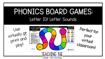 Preview of Letter Sound Phonics Game- Distance Learning