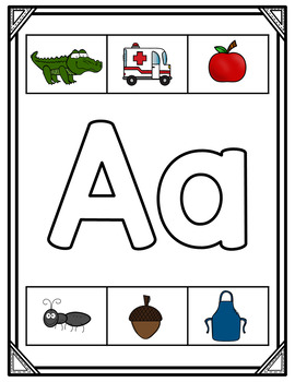 Letter/Sound/Picture Cards by Teaching in Progress | TpT