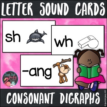 Preview of Letter Sound Picture Cards Consonant Digraphs