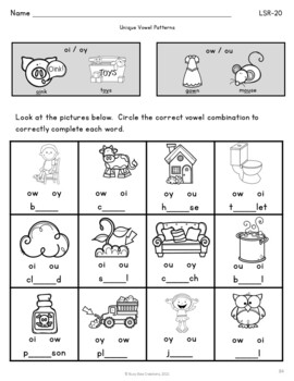 Letter Sound Relationships - Printable PDF by Busy Bee Creations