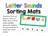 Letter Sound Sorting Mats with VISUALS