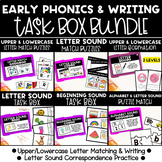 Letter Sound Task Box Bundle, Early Phonics & Writing Cent