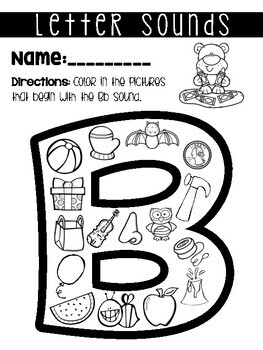 Letter Sound Worksheets by Learn Love LeeLee | Teachers Pay Teachers