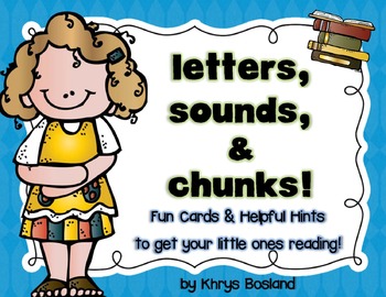 Preview of Letter, Sound, and Chunk Cards {Visual Cards To Help Your Little Readers}