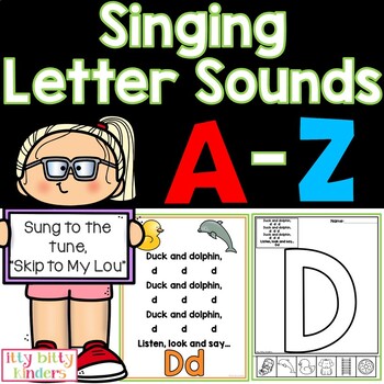 Preview of Letter Sounds Book Activities, Kindergarten Songs, Back to School