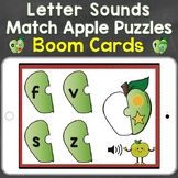 Letter Sounds, Beginning Sounds Apple Puzzles Digital Boom Cards
