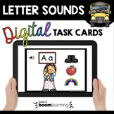Letter Sounds - Boom Cards™ Digital Task Cards for Phonics