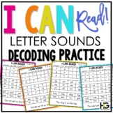 Letter Sounds Fluency Decoding Drills Blending Letter Sounds