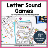 Letter Sounds Games: Kindergarten No-Prep Phonics | SOR aligned
