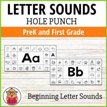 Preview of Letter Sounds Hole Punch Activity