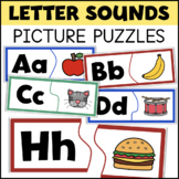 Letter Puzzles Identification & Sounds Activities Upper & 