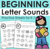 Beginning Sounds - Practice Worksheets for Grades PreK-1